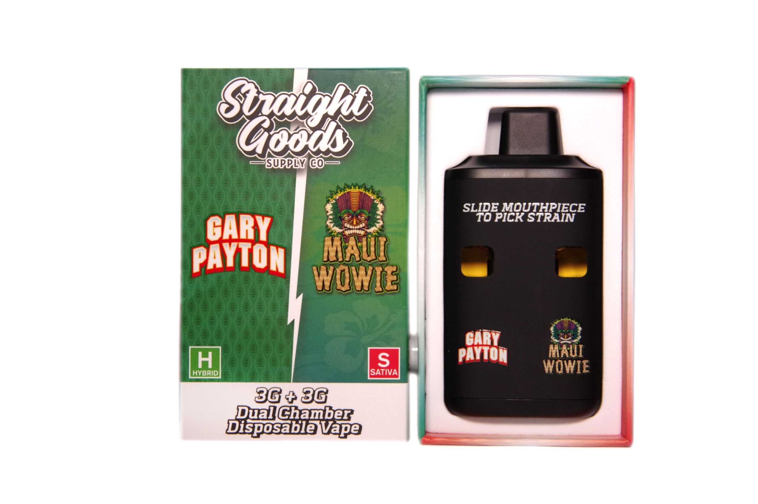 Straight Goods Supply Co Gram Dual Chamber Disposable Vapes Gary