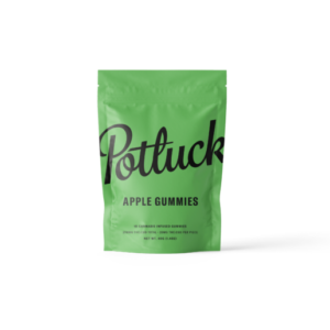 Potluck Edibles 200mg 1:1 THC/CBD Gummies – Apple