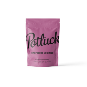 Potluck Edibles 200mg THC Gummies – Raspberry