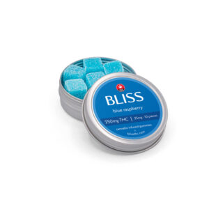 Bliss Edibles 250mg THC – Blue Raspberry