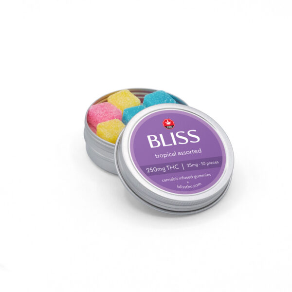 Bliss Edibles 250mg THC - Tropical Assorted
