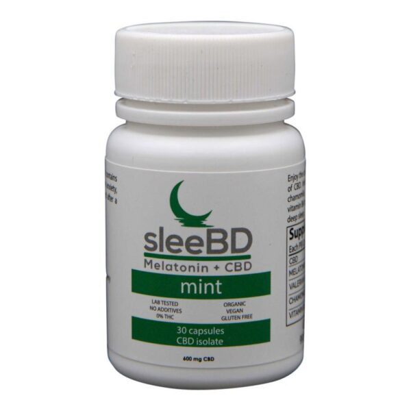 SleeBD CBD Capsules - Mint