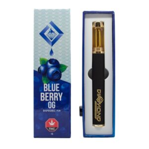 Diamond Concentrates Disposable Vape Pen – Blueberry OG THC Distillate