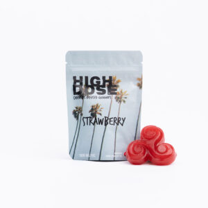 High Dose 1000mg THC Gummy – Strawberry
