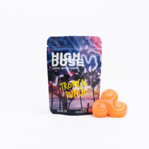 High Dose 500mg THC Gummy – Tropical Punch