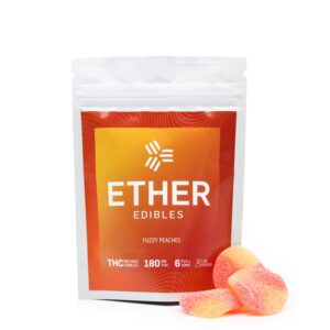 Ether Edibles 180MG THC – Fuzzy Peaches