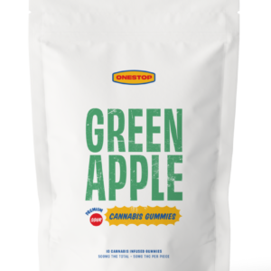 OneStop – Sour Green Apple 500mg THC Gummies