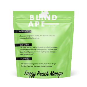 Blind Ape – Fuzzy Peach Mango 300mg THC Gummies