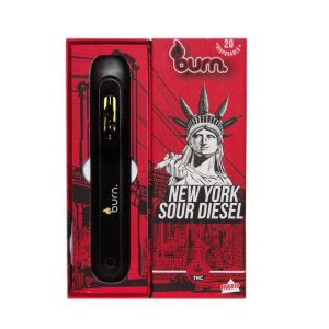 Burn 2mL Disposable Vapes – New York Sour Diesel THC Distillate