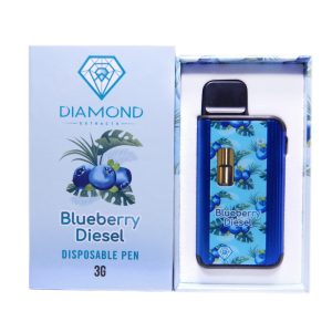 Diamond Concentrates Disposable 3 GRAM Vape Pen – Blueberry Diesel THC Distillate