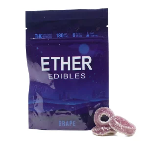 Ether Edibles 180MG THC – Grape Gummy