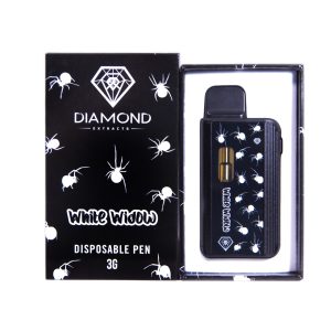 Diamond Concentrates Disposable 3 GRAM Vape Pen – White Widow THC Distillate
