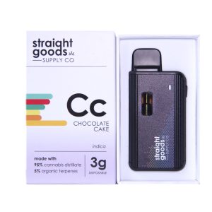 Straight Goods Supply Co. 3 Gram Disposable Vapes – Chocolate Cake THC Distillate