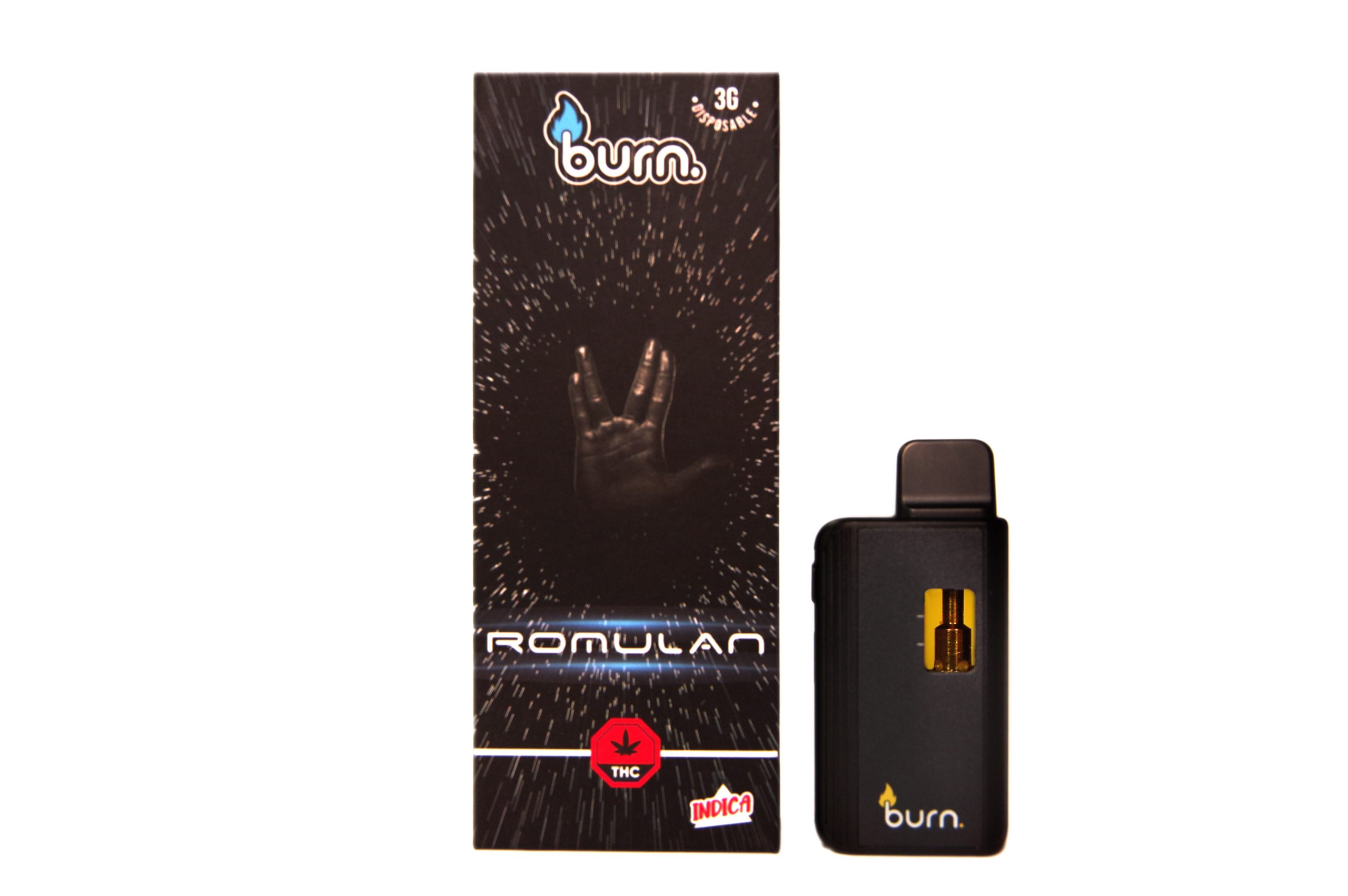 Burn 3mL Disposable Vapes – Romulan THC Distillate - Naked Canada