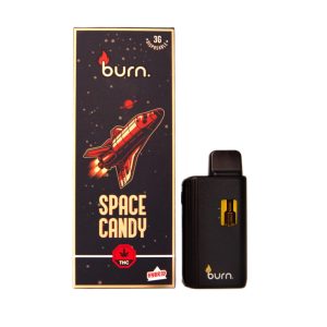 Burn 3mL Disposable Vapes – Space Candy THC Distillate