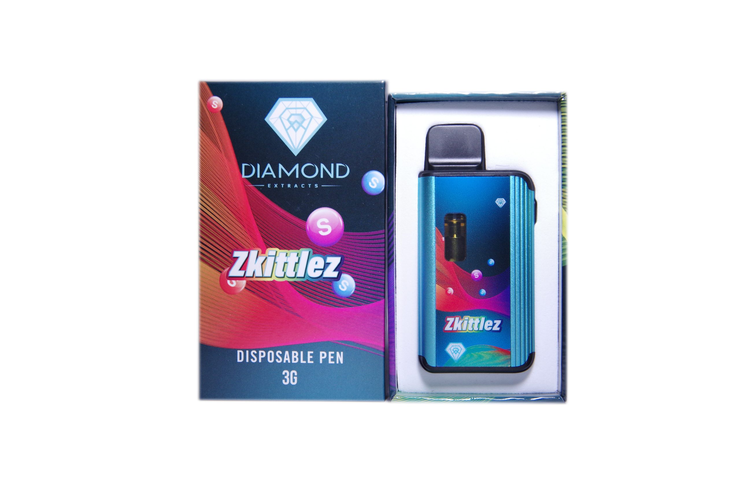 Diamond Concentrates Disposable 3 GRAM Vape Pen – Zkittlez THC