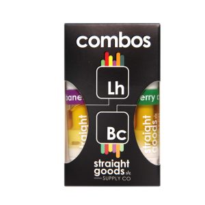 Straight Goods Supply Co. 2x1G Combo Cartridges – Lebanese Hash + Blueberry Cookies THC Distillate