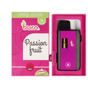 Burn 3mL Disposable Vapes – Passion Fruit THC Distillate