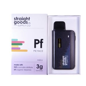 Straight Goods Supply Co. 3 Gram Disposable Vapes – Pie Face THC Distillate