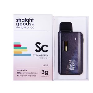 Straight Goods Supply Co. 3 Gram Disposable Vapes – Strawberry Cough THC Distillate
