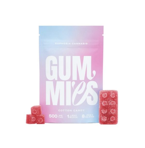 Euphoria Cannabis - Cotton Candy 500mg THC Gummies