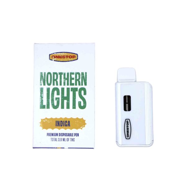 Onestop 3mL Disposable Vapes – Northern Lights THC Distillate - Naked ...