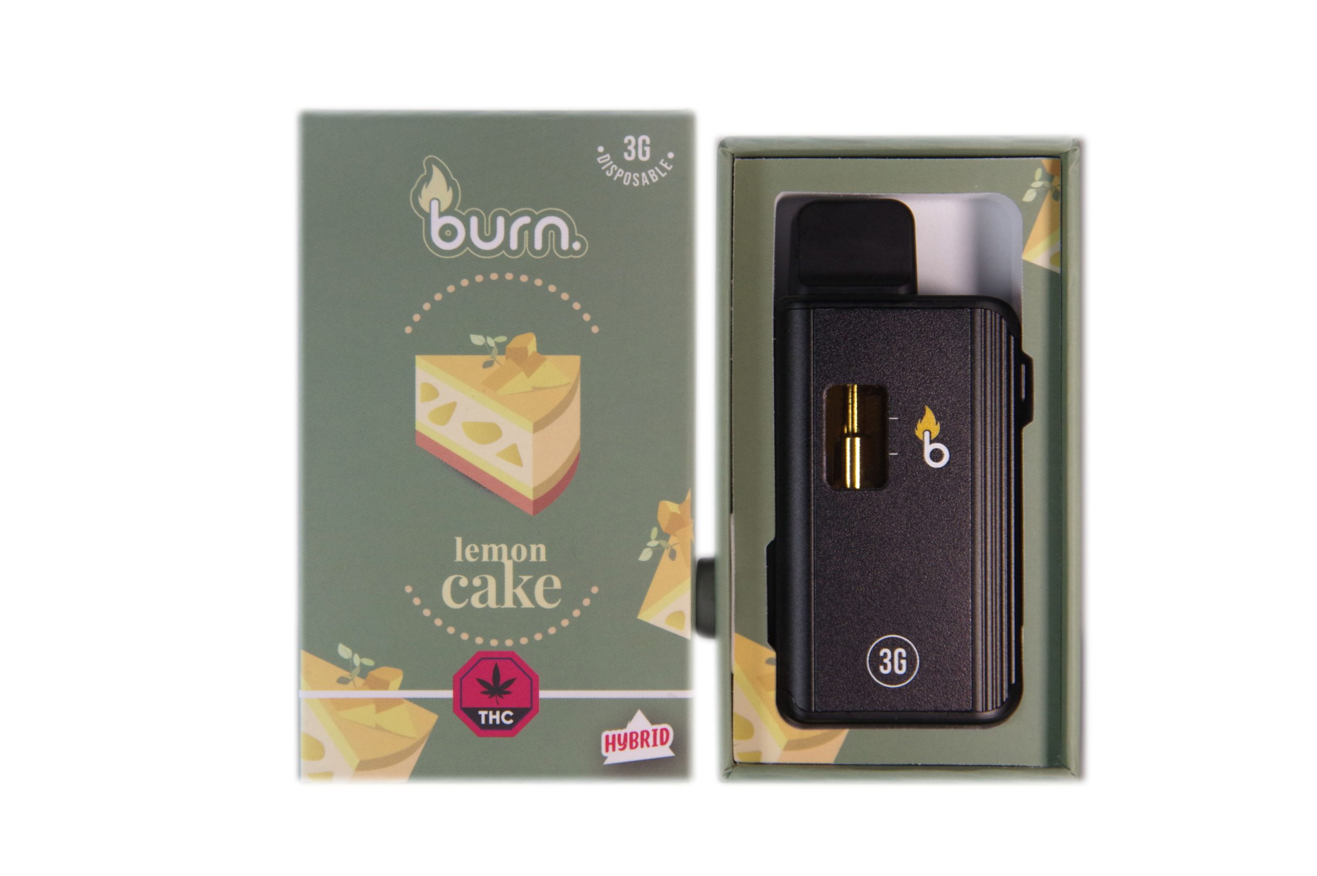 Burn Ml Disposable Vapes Lemon Cake Thc Distillate Naked Canada