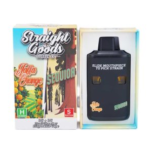 Straight Goods Supply Co. 6 Gram Dual Chamber Disposable Vapes – Jaffa Orange + Sequioa THC Distillate