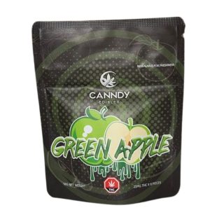 Canndy Edibles (200mg) THC Gummies – Green Apple