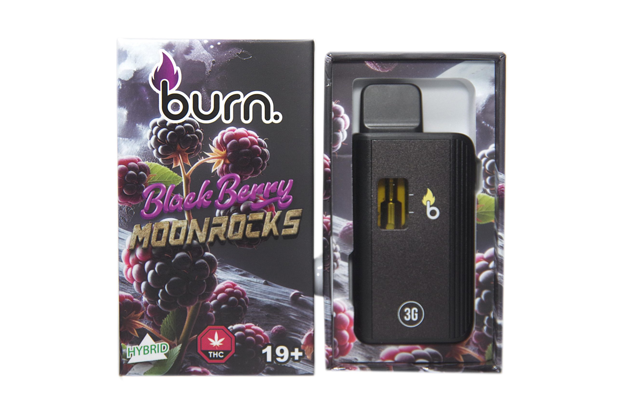 Burn Ml Disposable Vapes Blackberry Moonrocks Thc Distillate Naked Canada