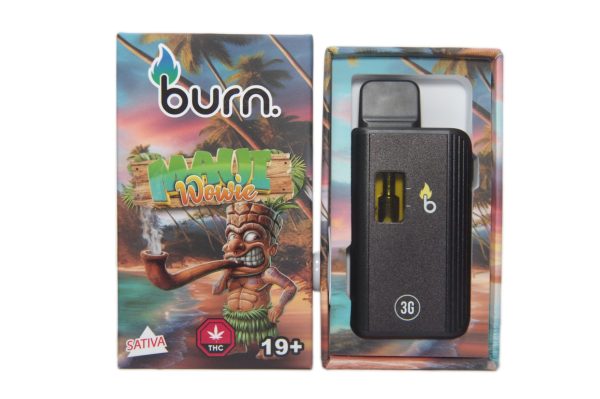 Burn 3ml Disposable Vapes – Maui Wowie Thc Distillate - Naked Canada