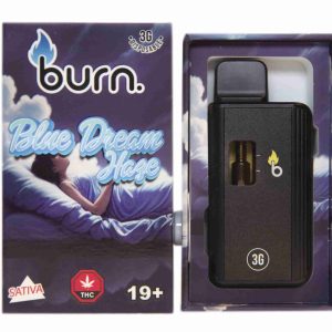 Burn 3mL Disposable Vapes – Blue Dream Haze THC Distillate