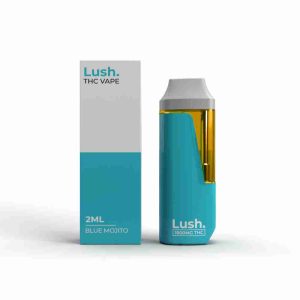 LUSH 2ml Disposable Vapes – Blueberry Mojito (Hybrid) THC Distillate